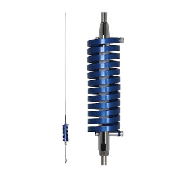 BR-91 63-In. 15,000-Watt Flat-Coil CB Antenna with 6-In. Shaft in Blue