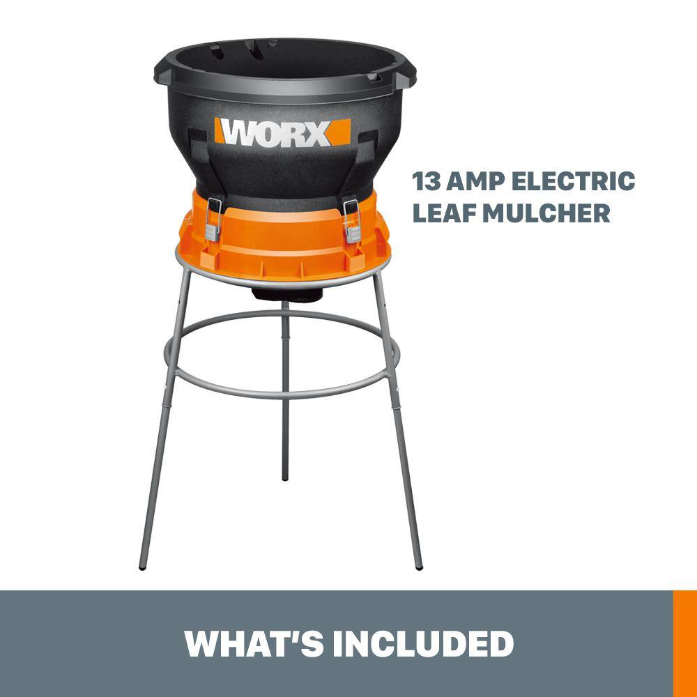 Worx 13 Amp Electric Leaf Mulcher with ABS Housing