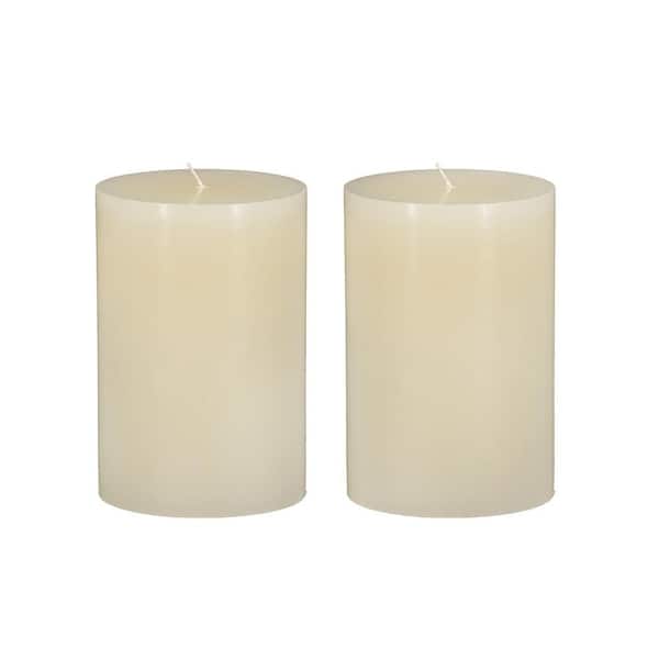 Unbranded Ivory Unscented Pillar Candle, Solid Color, Handcrafted, Perfect for Home Decoration, Weddings, Spa, Restaurants