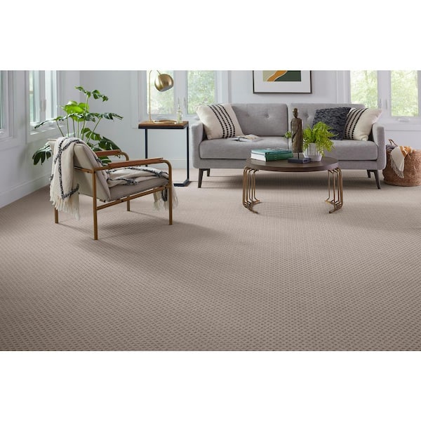 Transcends Time Adventurer Brown 39 oz. Triexta Pattern Installed Carpet