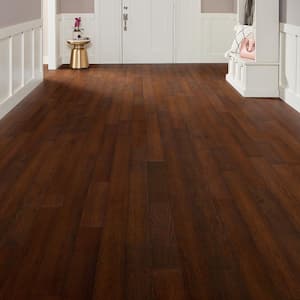 Garmon Ridge Hickory 3/8 in. T x 5 in. W Click-Lock Wire Brushed Engineered Hardwood Flooring (19.7 sq. ft./case)