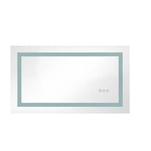 36 in. x 20 in. Bathroom LED Mirror Is Multi-Functional Each Function Is Controlled by A Smart Touch Button