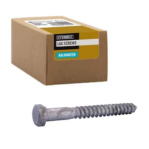 3/8 in. x 3-1/2 in. Hex Galvanized Lag Screw (25-Pack)