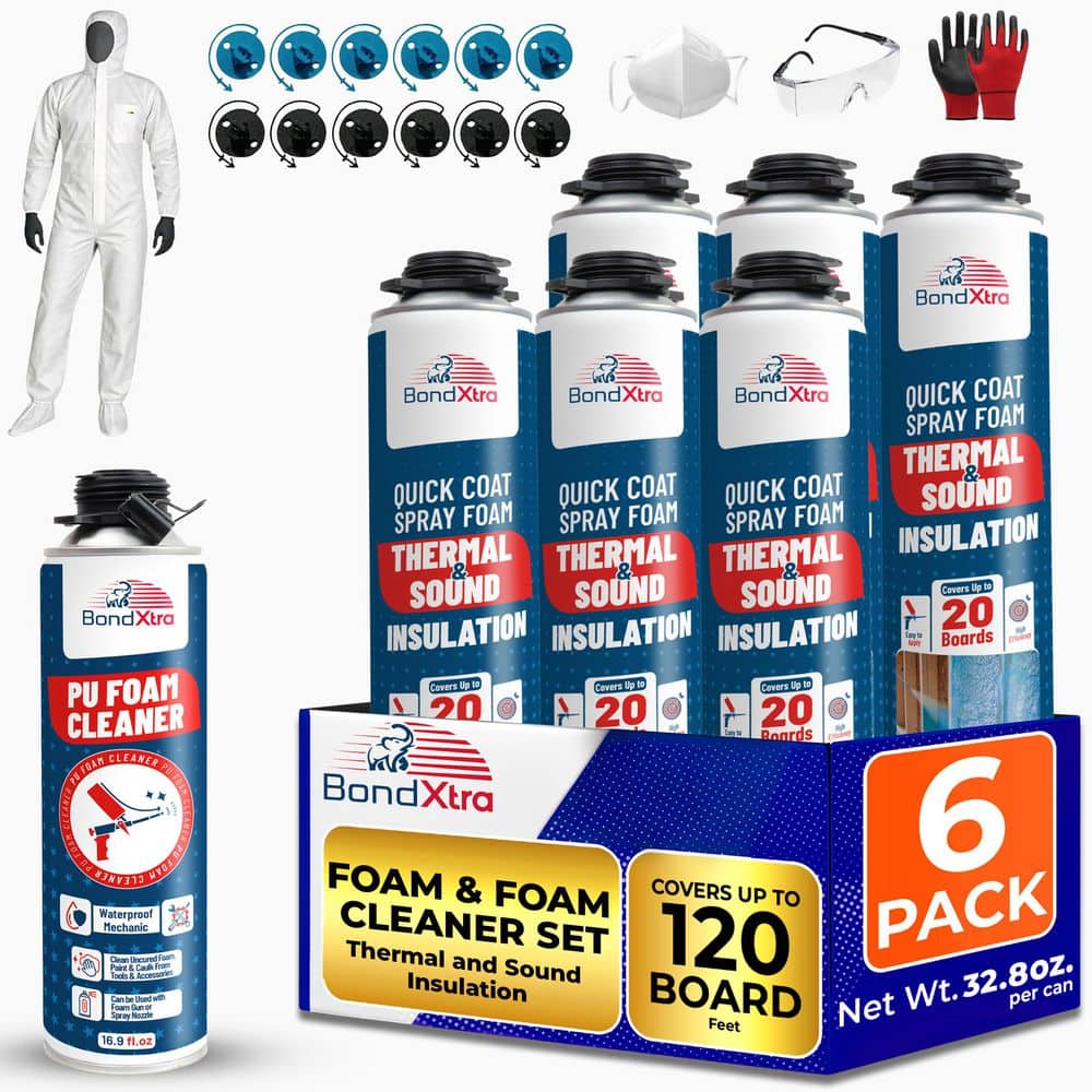 BX930 32.8 oz. Self-Expanding Polyurethane Spray Foam Sealant (6-Pack) with BX410 Foam Cleaner, Insulation Energy Saving price history on PriceWatchPro