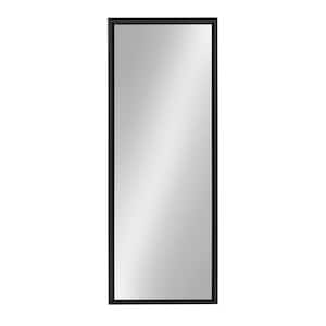 Large Rectangle Black Full-Length Contemporary Mirror (48 in. H x 16 in. W)