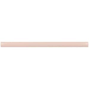 Arte Pink 0.47 in. x 7.87 in. Glossy Ceramic Pencil Tile Trims (0.3 sq. ft./case) (10-pack)
