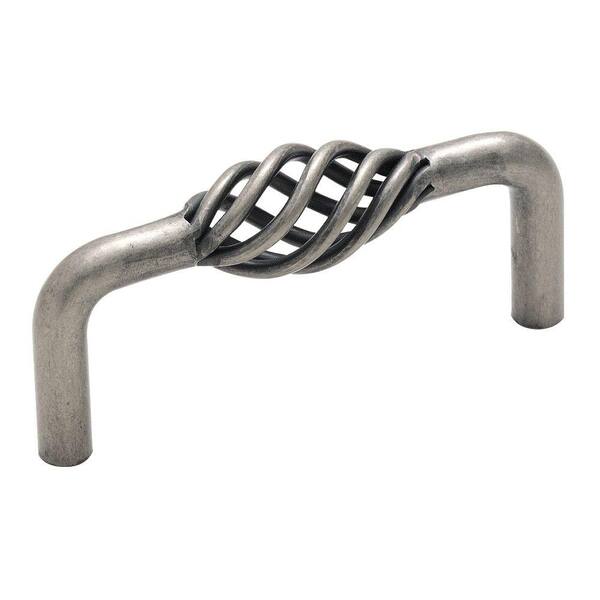 Amerock Village Classics 3 in (76 mm) Center-to-Center Weathered Nickel Drawer Pull