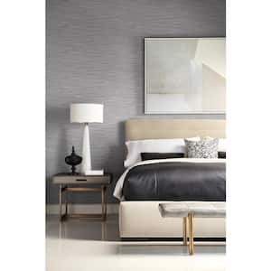 Luxe Retreat Charcoal Grey Reef Embossed Vinyl Unpasted Wallpaper Roll (60.75 sq. ft.)