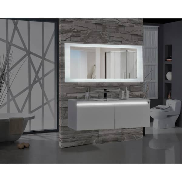 Mtd Vanities Encore 70 In W X 27 H, Vanity Lighted Mirrors For Bathrooms