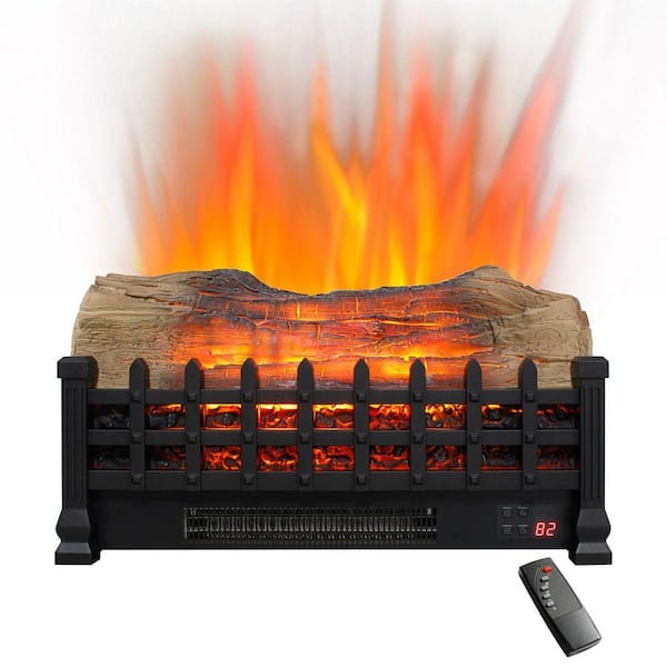 20 in. Electric Fireplace Insert, Free Standing Heater with 3D Log Set for Indoor Use