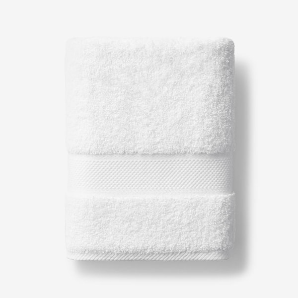 Legends Sterling White Solid Supima Cotton Bath Towel