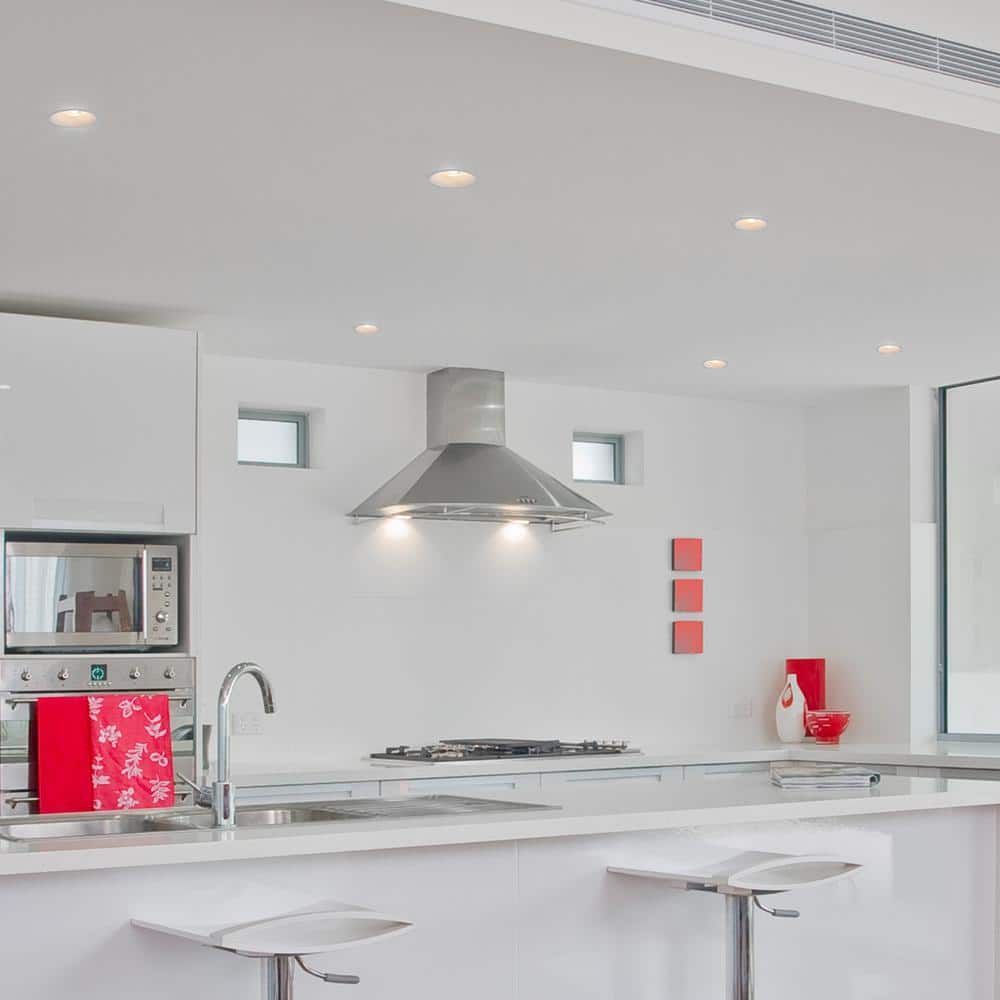 2-Inch White Aluminum Trimless Recessed LED Downlight