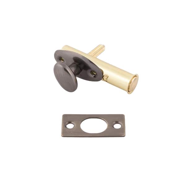 idh by St. Simons Solid Brass Mortise Door Bolt in Antique Brass
