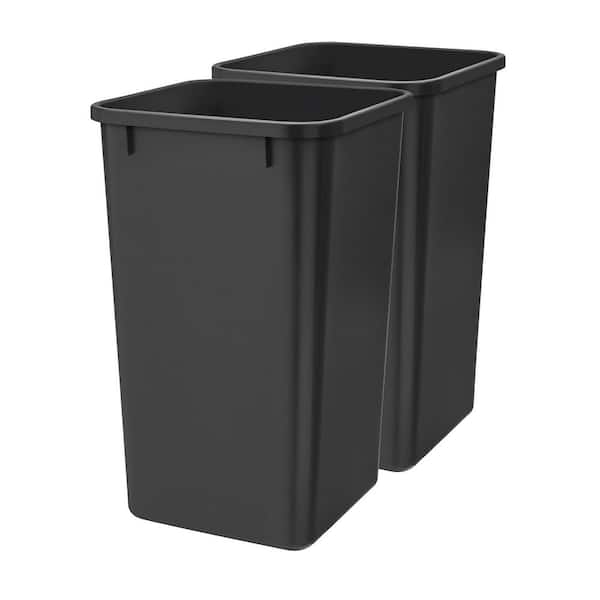 Polymer Replacement 27 qt. Trash Bin, Black
