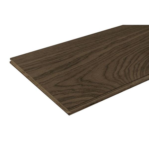 ASPEN FLOORING Desert Shadow Hickory 9/16 in T x 8.66 in. W Tongue and Groove W-Brushed Engineered Hardwood Flooring (31.25 sqft/case)