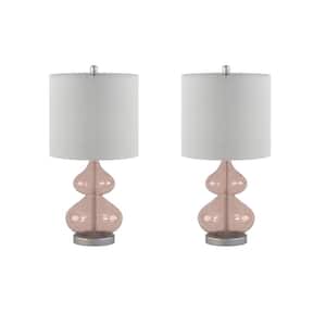 Ellipse 25.25 in. Pink Table Lamp