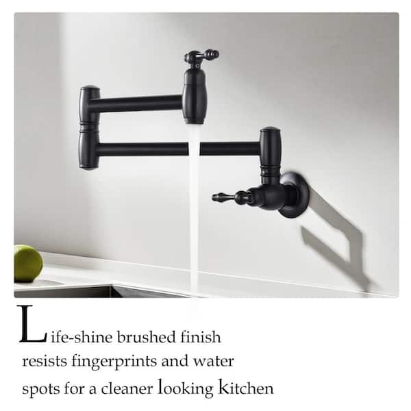 Commercial Restaurant Wall Mount Pot Filler in Oil Rubbed Bronze