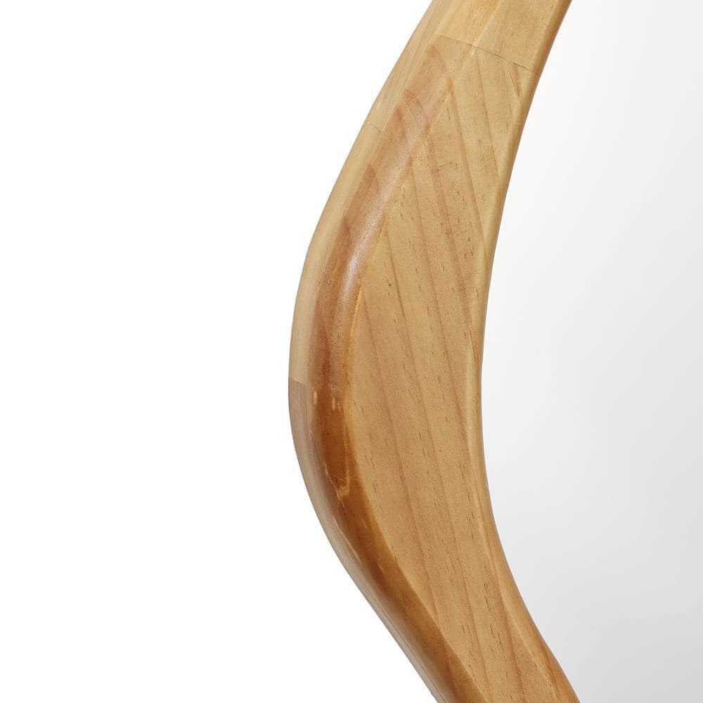 Organic Pine Wood Free Form Wall Mirror
