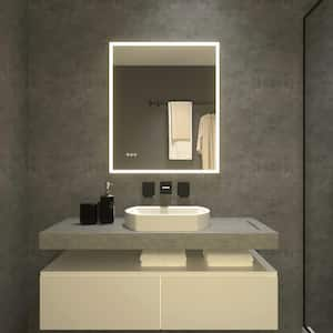 Radiance 30 in. W x 36 in. H Rectangular Frameless LED Wall Bathroom Vanity Mirror with Polished Crystal Finish