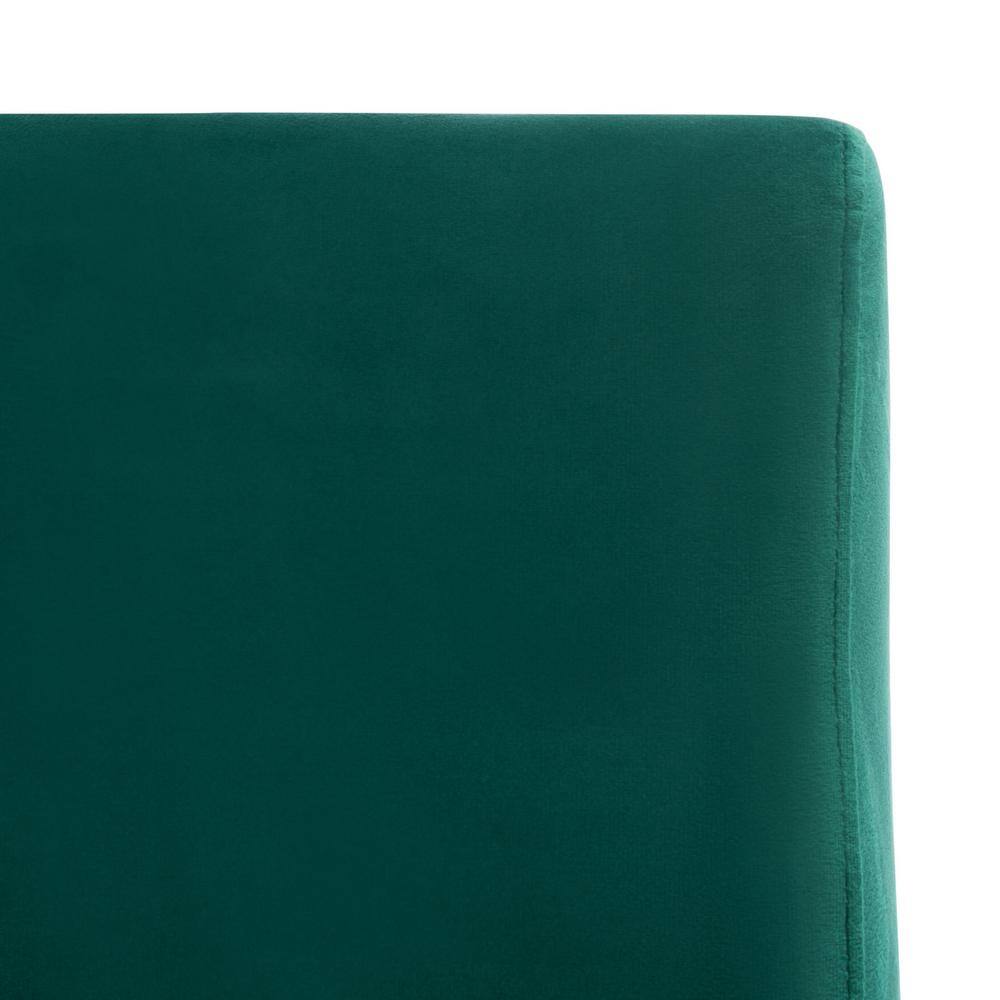 Emerald Velvet Upholstered Side Chair with Gold Metal Frame