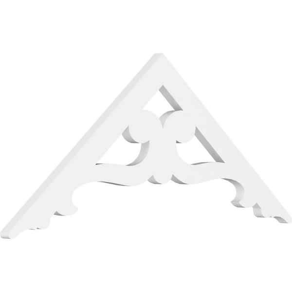 Ekena Millwork Brontes 1 in. D x 15 in. W x 36 in. L Signature Urethane Gable Pediment