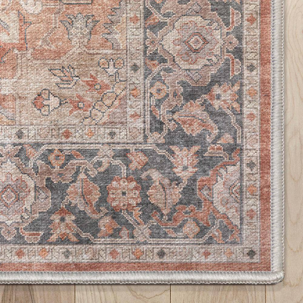 Apollo Red and Beige Flatwoven Synthetic Area Rug