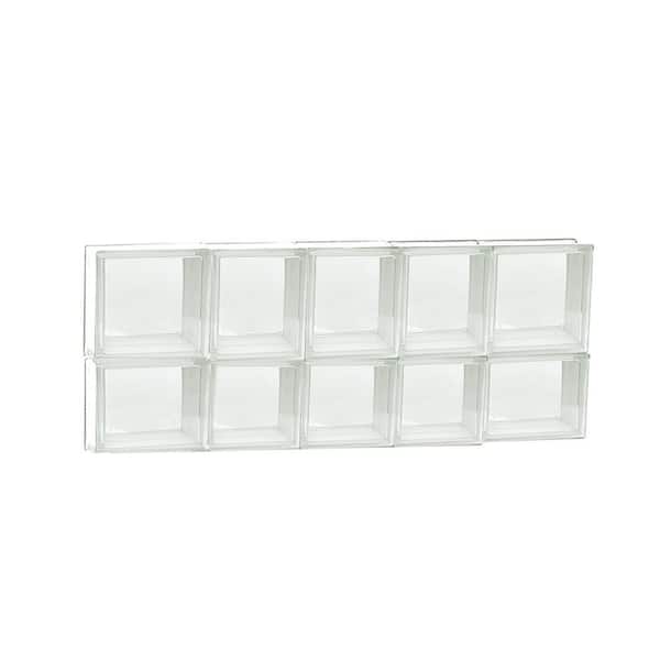 Clearly Secure 32.75 in. x 13.5 in. x 3.125 in. Frameless Non-Vented Clear Glass Block Window