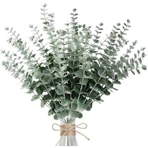 36-pcs. Artificial Eucalyptus Stems Decor Greenery Leaves Branches for Wedding Flower Bouquet Centerpiece in Green Color