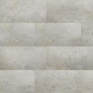 Mountains Grey 12 MIL x 12 in. W x 24 in. L Click Lock Waterproof Vinyl Tile Flooring (19.4 sqft/case)