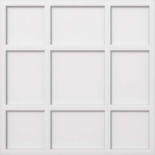Ekena Millwork 1 in. P X 9-3/4 in. C X 28 in. OD Rubik Architectural Grade PVC Contemporary Ceiling Medallion