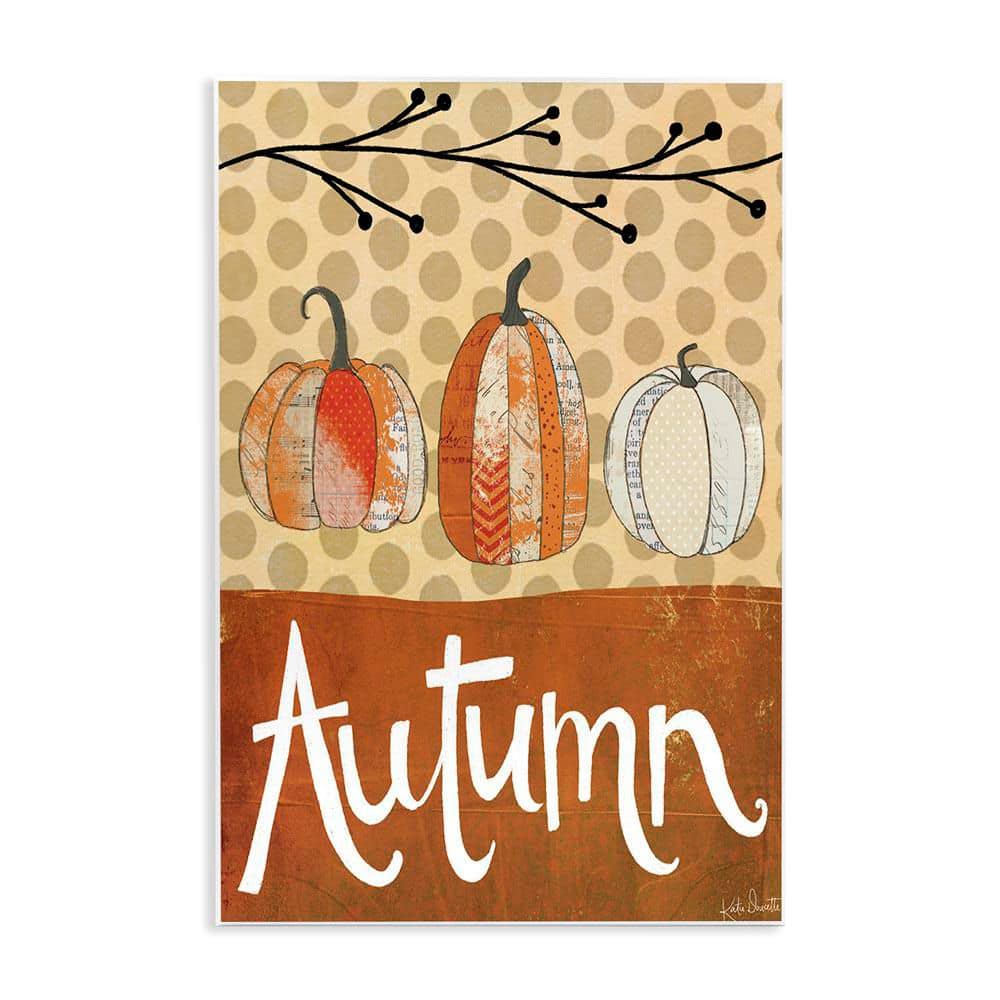 Traditional Autumn Pumpkin Abstract Gourds by Katie Doucette Unframed Graphic Typography Art Print 10 in. x 15 in. price history on PriceWatchPro