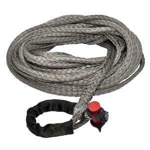 9/16 in. x 75 ft. 13166 lbs. WLL Synthetic Winch Rope Line with Integrated Shackle