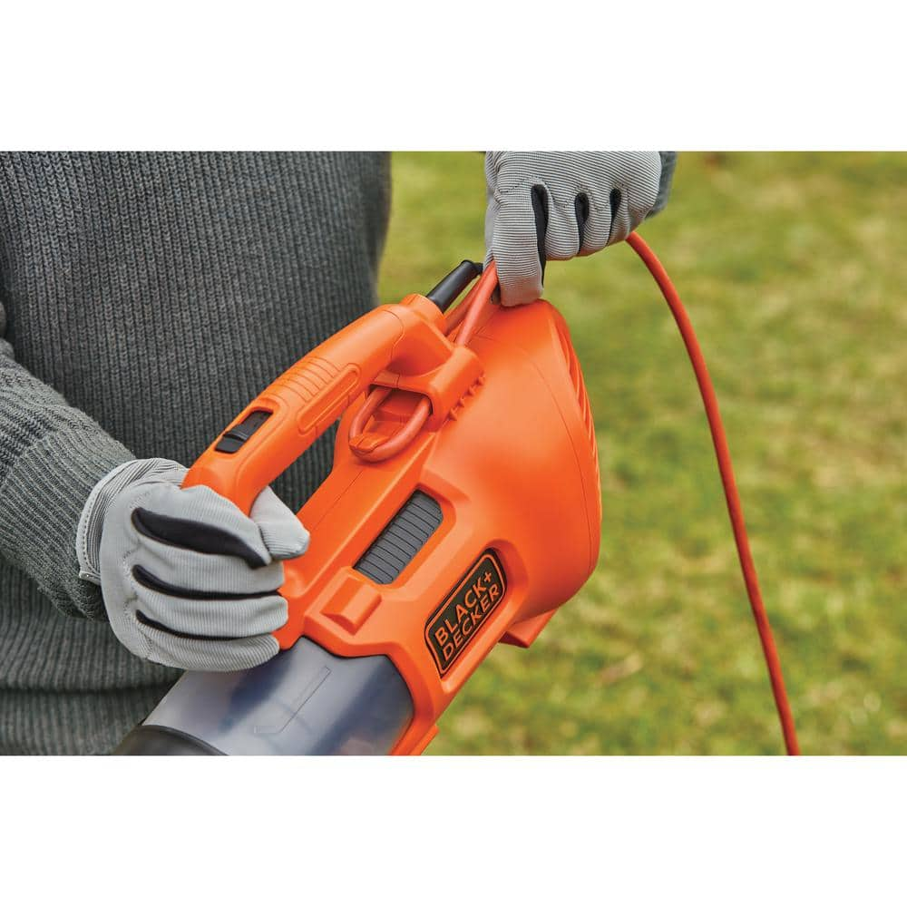 BLACK+DECKER BEBL750 9 AMP 140 MPH 450 CFM Corded Electric Handheld ...