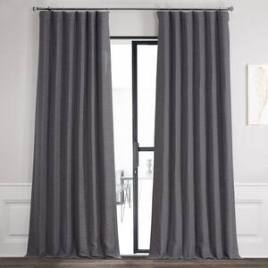 Armour Grey Rod Pocket Blackout Curtain - 50 in. W x 108 in. L (1 Panel)