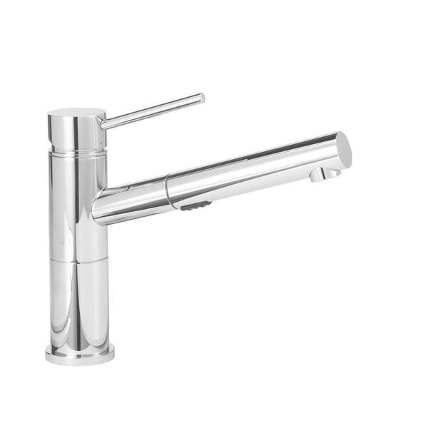 Blanco ALTA Single-Handle Pull-Out Sprayer Kitchen Faucet in Polished Chrome
