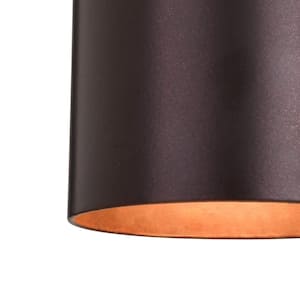Chiasso Aluminum 2-Light Bronze Contemporary Outdoor Cylinder Wall Light Sconce