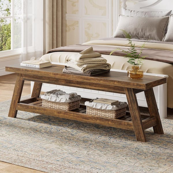 TRIBESIGNS WAY TO ORIGIN Brennan Wood Brown Rectangal Foyer