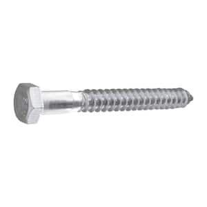 1/2 in. x 4-1/2 in. Hex Zinc Plated Lag Screw (25-Pack)