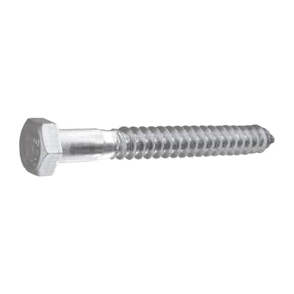 Everbilt 1/2 in. x 4-1/2 in. Hex Zinc Plated Lag Screw