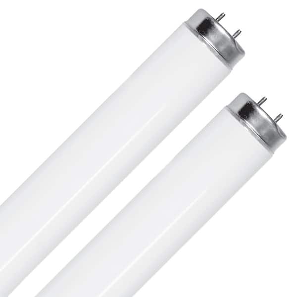 Feit Electric 40-Watt 4 ft. T12 G13 Linear Fluorescent Tube Light Bulb, Cool White 4100K (2-Pack)