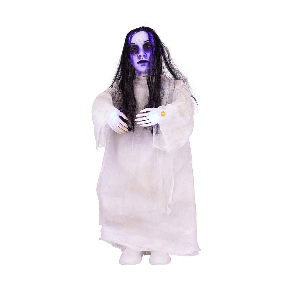 Home Accents Holiday 36 in. Animated Standing Ghost Girl 9330-36659 ...