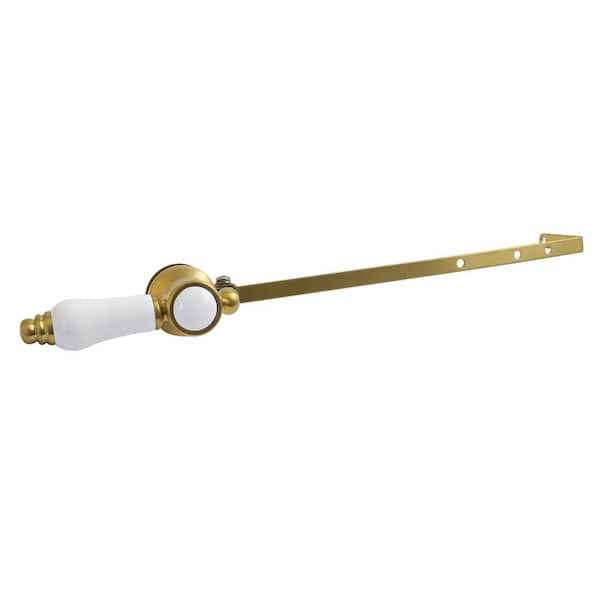Bel-Air Universal Front or Side Mount Toilet Tank Lever in Brushed Brass