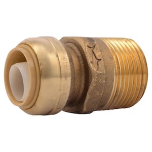 SharkBite Max 1/2 in. Push-to-Connect Brass Polybutylene Conversion  Coupling Fitting Pro Pack (4-Pack) UR4008J4 - The Home Depot