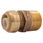25-Pack 3/4" SharkBite Style Push-Fit X 3/4" MNPT Brass Male Threaded Adapters – LF