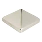 8 in. x 8 in. Stainless Steel Pyramid Slip Over Fence Post Cap