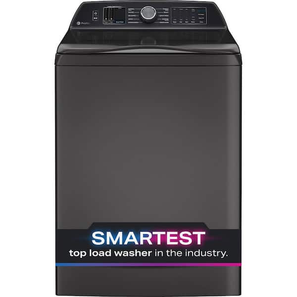 Profile 5.4 cu. ft. High-Efficiency Smart Top Load Washer in Diamond Gray with Impeller, Quiet Wash Balancing Technology