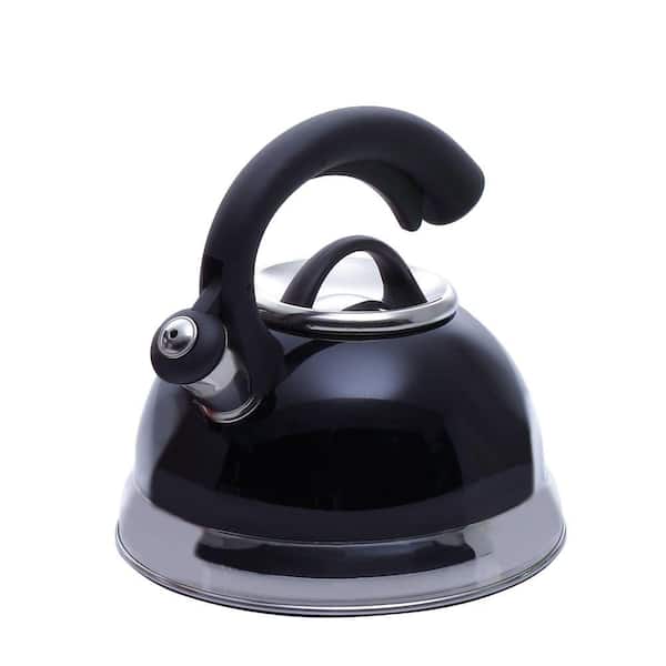 Creative Home Symphony 10.4-Cup Stovetop Tea Kettle in Black