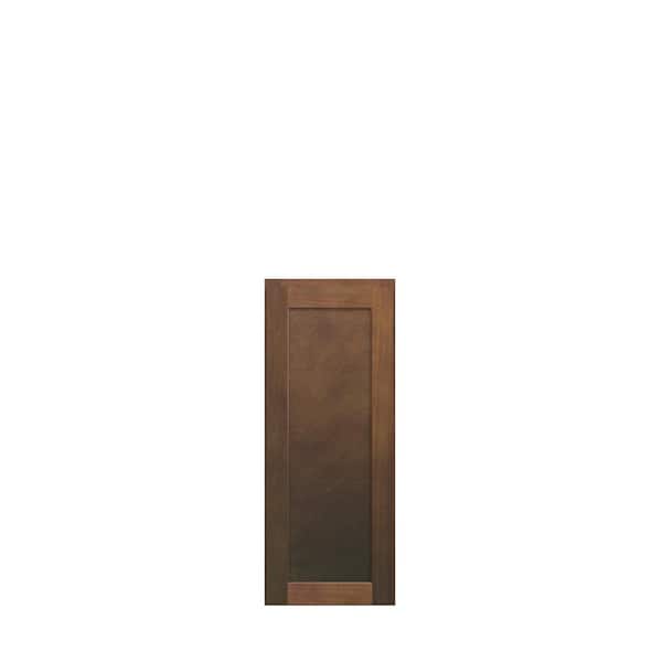 Kunal Kitchens Amherst Shaker 9 in. W x 30 in. H x 12 in. D in Walnut Plywood Assembled Wall Cabinet