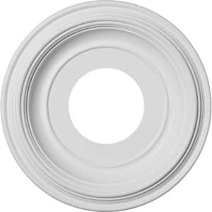 1-1/8 in. P X 10 in. OD X 3-1/2 in. ID Traditional Thermoformed PVC Ceiling Medallion (Fits Canopies up to 5 1/2")