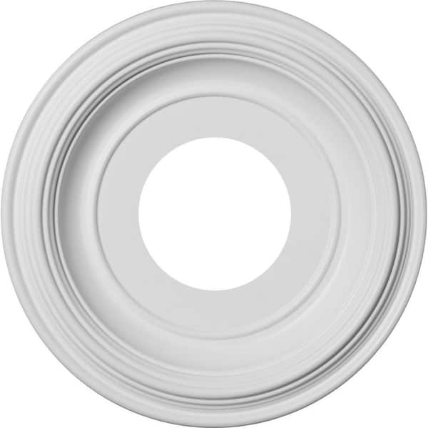 Ekena Millwork 1-1/8 in. P X 10 in. OD X 3-1/2 in. ID Traditional Thermoformed PVC Ceiling Medallion (Fits Canopies up to 5 1/2")